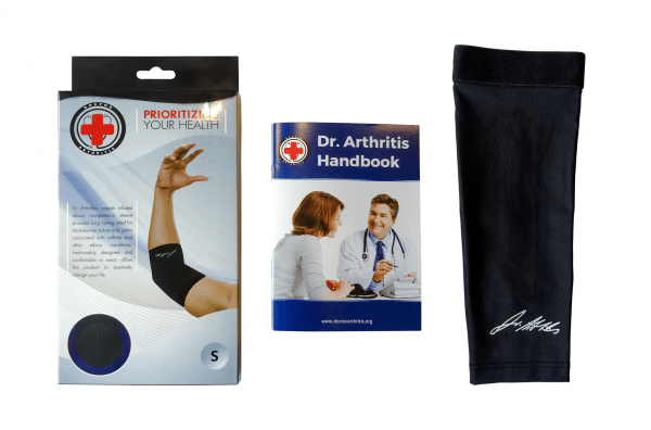 Dr. Arthritis's Copper Infused Elbow Compression Sleeve Kit.