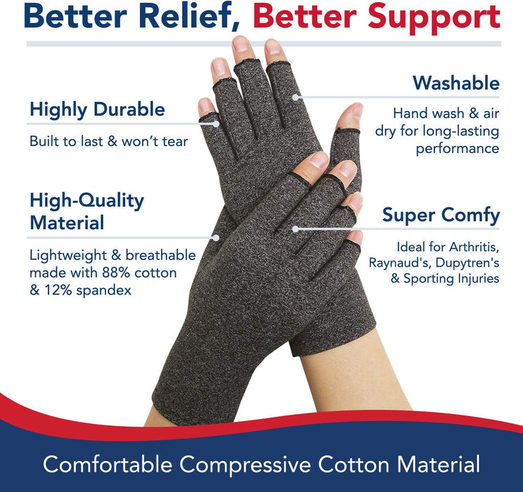 Compression Crochet Fingerless Gloves - Dr. Arthritis