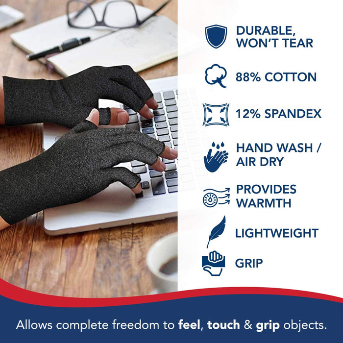 Compression Crochet Fingerless Gloves - Dr. Arthritis