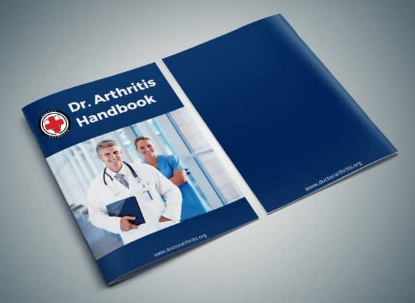 Handbook on arthritis with information on joint compression and Dr. Arthritis' Copper Lined Golf Wrist Brace [Single].