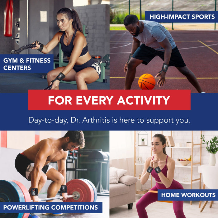 Gym Wrist Wraps - Dr. Arthritis
