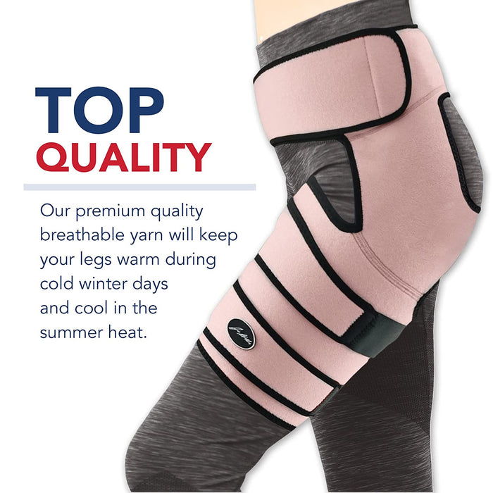 High-quality stabilizing hip support brace designed for thermal comfort and support in varying temperatures by Dr. Arthritis.