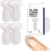 Set of Dr. Arthritis gel heel cushion inserts with packaging and a shoe demonstrating the insert in use.