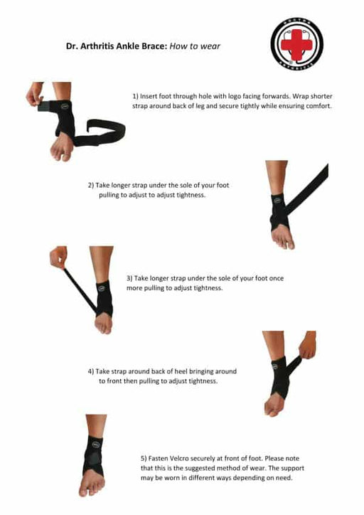 Copper Lined Ankle Support Brace - Dr. Arthritis