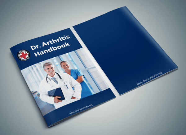 This is a handbook written by Dr. Arthritis, focusing on joint products for inflammation such as the Copper Lined Ankle Support Brace.