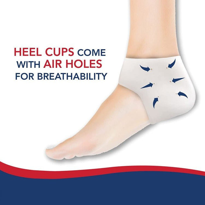 Silicone Gel Heel Cups for Shoes (2 Pair/ Box) - Dr. Arthritis