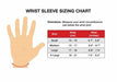 Size chart for Copper Infused Wrist Sleeve [Single] for compression and wrist support products by Dr. Arthritis.