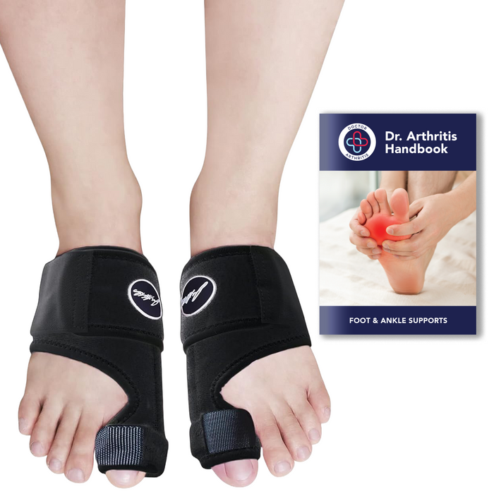Toe Straightener Foot Brace + Exclusive Dr. Arthritis Handbook - Dr. Arthritis