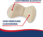 Ergonomic cushion with customized elasticity and high-rebound padding - Heel Grips for Womens Shoes Filler & Handbook (6 Pair/Box) by Dr. Arthritis
