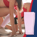 A pair of Dr. Arthritis women's pink Calf Compression Sleeves.