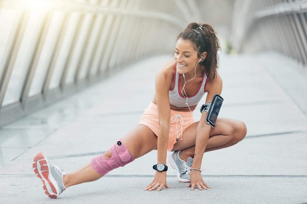Copper Lined Knee Support Band & Dr. Arthritis Handbook (Pink)