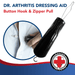 Button Hook & Zipper Pull, Assist, Helper Device, Dress Clothes Tool, Button Shirts Aid, One Hand, Disability, Handicapped and Seniors by Dr. Arthritis - Dr. Arthritis
