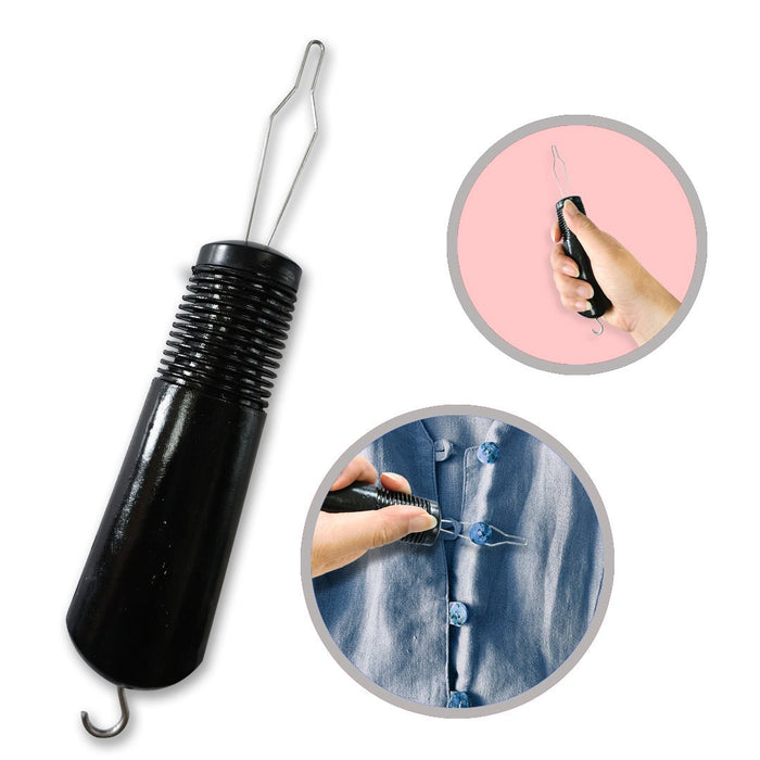 Button Hook & Zipper Pull, Assist, Helper Device, Dress Clothes Tool, Button Shirts Aid, One Hand, Disability, Handicapped and Seniors by Dr. Arthritis - Dr. Arthritis