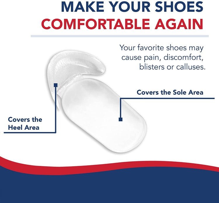 Foot Care Heel Cushion Inserts for Women and Men (4 Pair/Box) - Dr. Arthritis